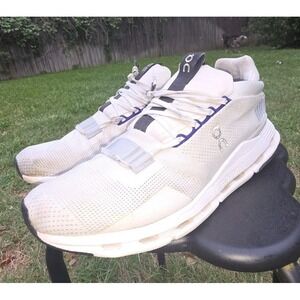 On Cloudnova Shoes Mens 11 White Sand Beige Cloudtec Athletic Sneakers 26.98488